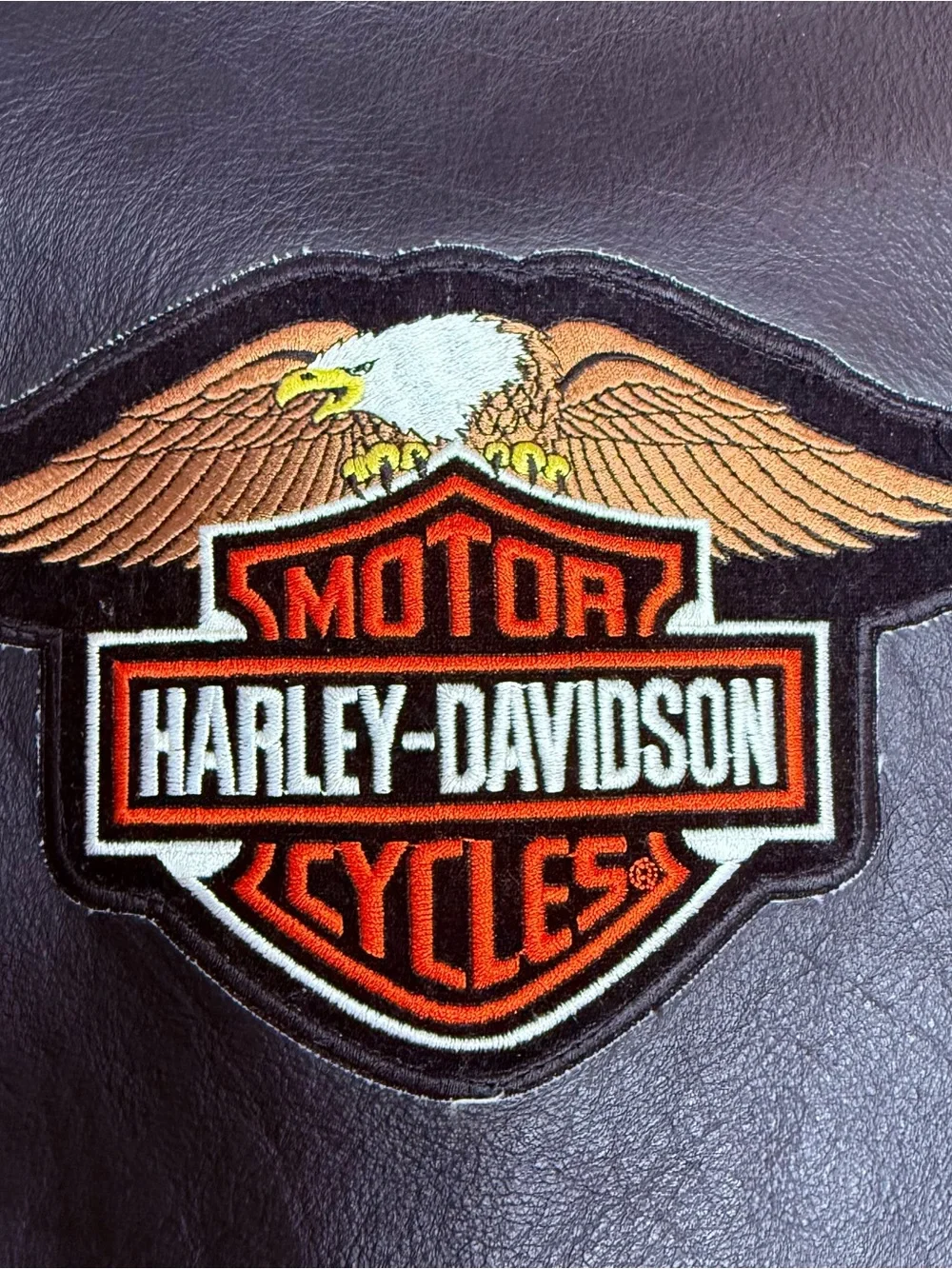 Harley-Davidson Basic Skins Black Leather Biker Jacket with Silver Hardware L